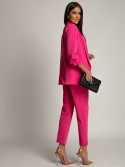 Elegantes Set aus Jacke und Hose in Fuchsia 7684